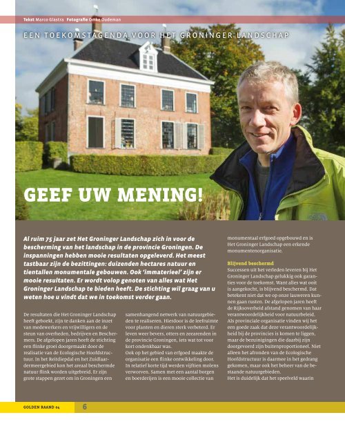 Gronings Landschap GoldenRaand - Stichting Het Groninger ...