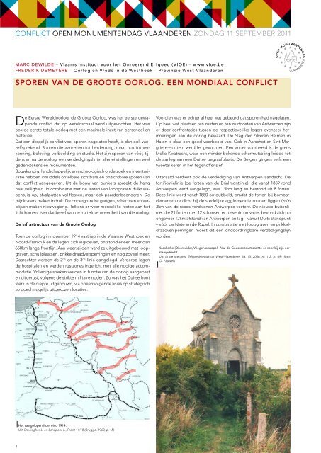 SpOren van De GrOOte OOrlOG. een mOnDiaal cOnflict - Open ...