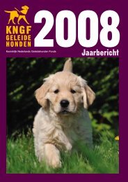 Jaarbericht 2008 - KNGF Geleidehonden