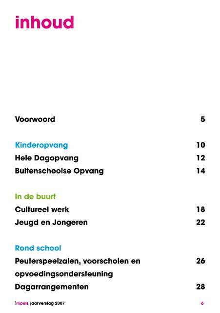 jaarverslag 2007 - Impuls