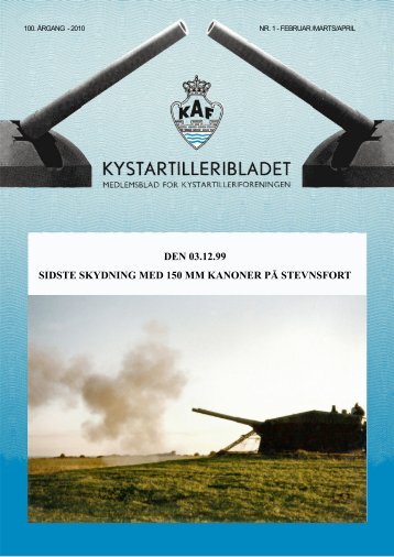 den 03.12.99 sidste skydning med 150 mm kanoner på stevnsfort