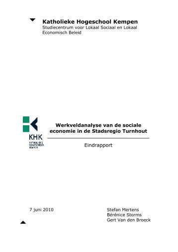 Werkveldanalyse - Onderzoek en expertise - Katholieke Hogeschool ...