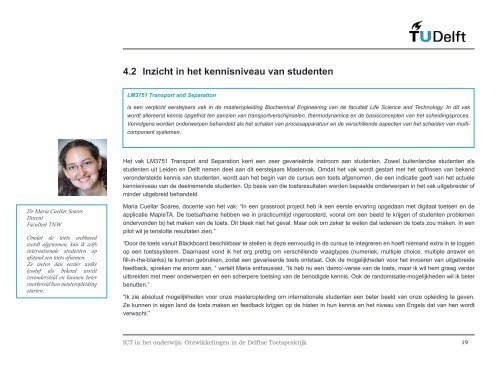 TU Delft - Ontwikkelingen in de Delftse Toetspraktijk - CAN