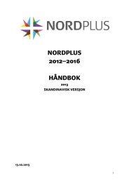 NORDPLUS 2012–2016 HÅNDBOK