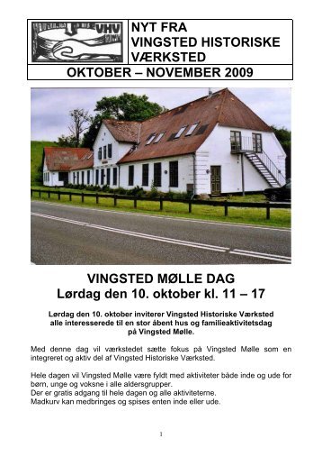 Oktober-november 2009 - Vingsted Historiske Værksted