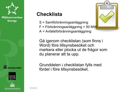 Presentation av projektet - Miljösamverkan Sverige