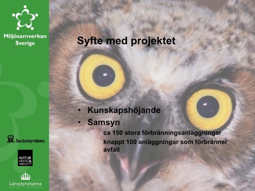 Presentation av projektet - Miljösamverkan Sverige