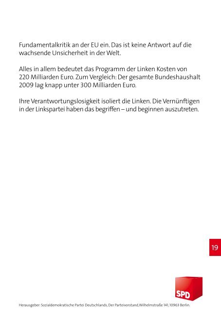 Sozial und Demokratisch. - SPD-Ortsverein Isen