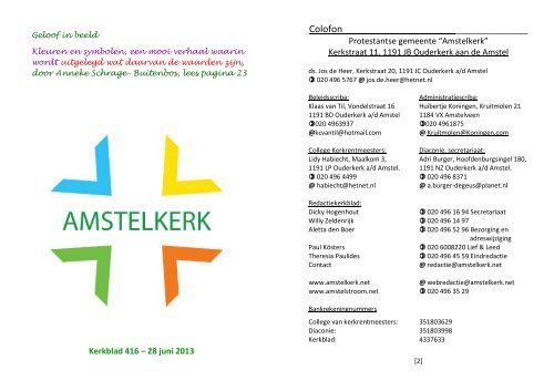 lees verder - Amstelkerk