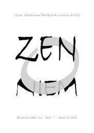 Zen Centrum PRAJNA nieuwsbrief Zenoniem nr. 27 - mei 2006