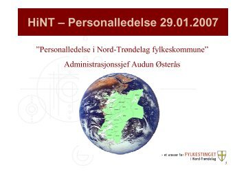 HiNT - personalledelse 29-01-2007
