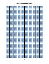 Uncommon 4 Letter Words