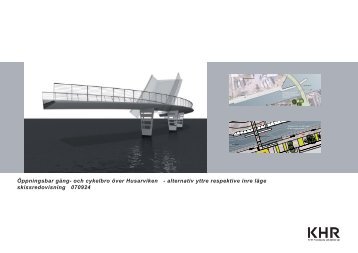 Öppningsbar gång- och cykelbro över Husarviken - Ropstens båtklubb