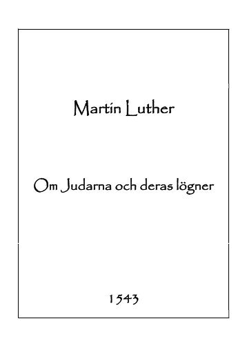 Om Judarna och deras lögner