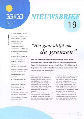Nieuwsbrief SSGA nr 19 - GGD Amsterdam