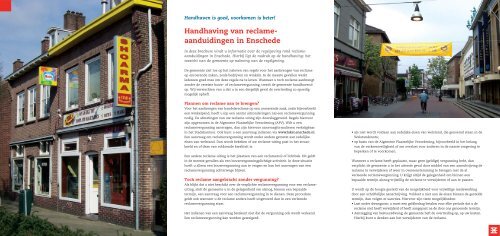 Handhaving van reclame-aanduidingen in Enschede ... - Digitaal loket