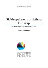 Skådespelarens praktiska kunskap