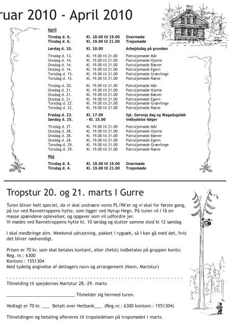 Februar Marts April - Grib Skov Trop