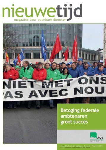 Betoging federale ambtenaren groot succes - ACV Openbare Diensten