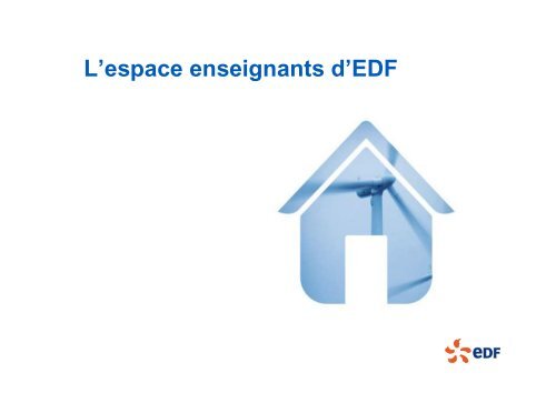 L'espace enseignants d'EDF