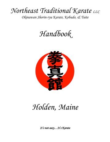 Handbook Holden, Maine - Northeast Traditional Karate in Holden ...