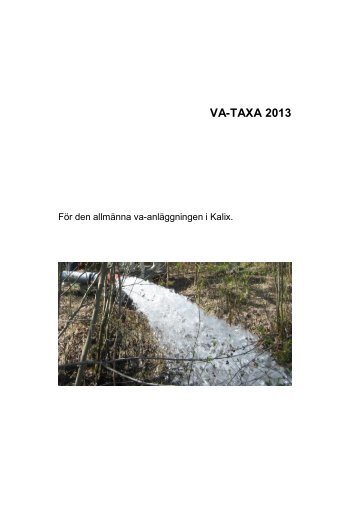 Vatten- och avloppstaxa.pdf - Kalix