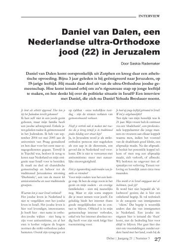 Een Nederlandse ultra-orthodoxe Jood in Jeruzalem - Spil