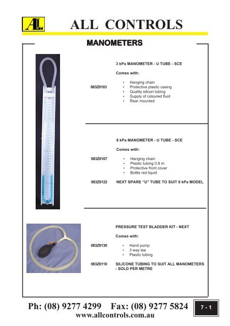 Industrial Gas Catalogue- Section 6-13 - All Controls