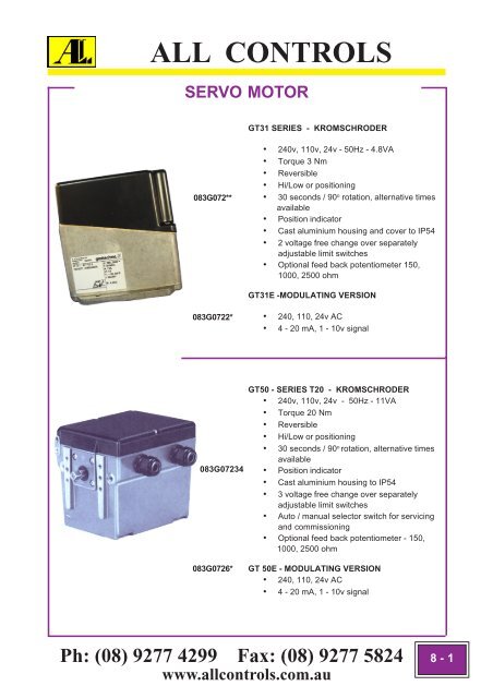 Industrial Gas Catalogue- Section 6-13 - All Controls