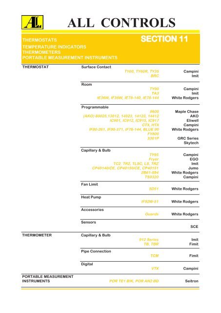 Industrial Gas Catalogue- Section 6-13 - All Controls