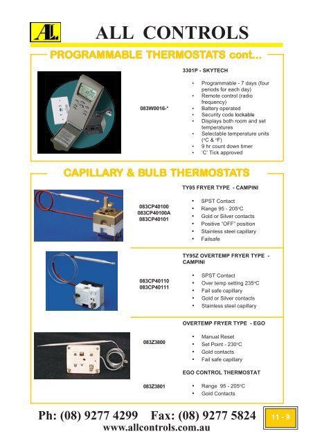 Industrial Gas Catalogue- Section 6-13 - All Controls