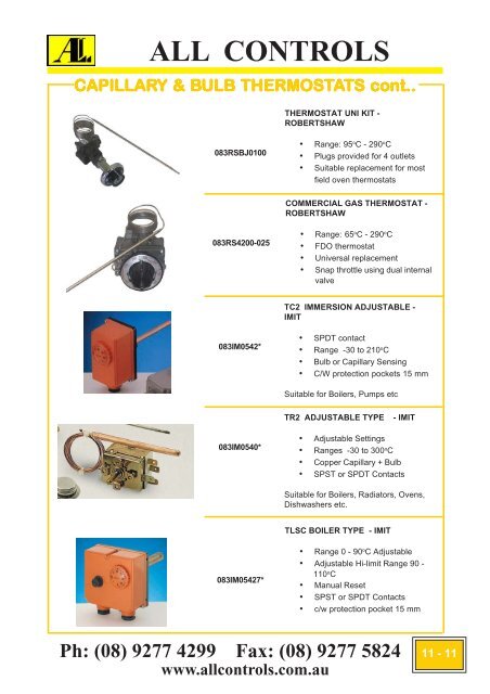 Industrial Gas Catalogue- Section 6-13 - All Controls