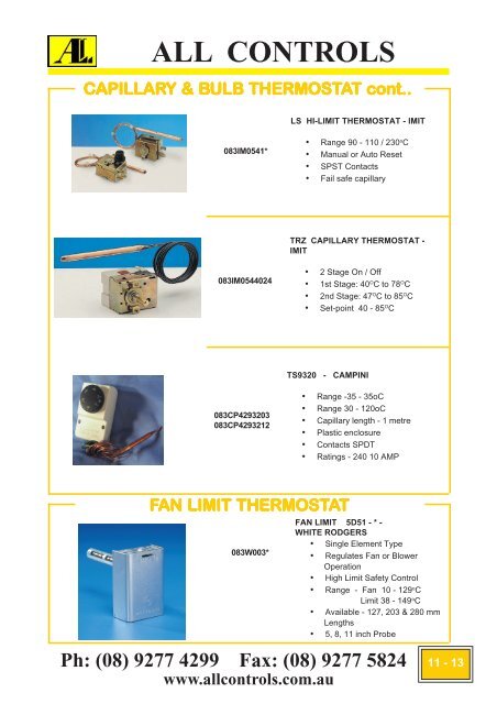 Industrial Gas Catalogue- Section 6-13 - All Controls