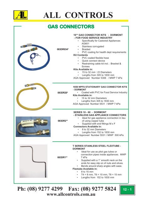 Industrial Gas Catalogue- Section 6-13 - All Controls