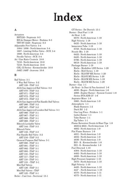 Industrial Gas Catalogue- Section 6-13 - All Controls