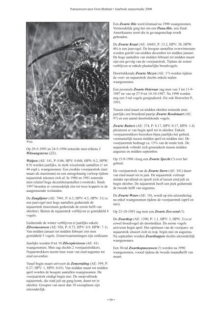 Jaarboek natuurstudie 2000 (1.41 mb, .pdf) - Natuurpunt Velpe-Mene