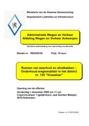 Administratie Wegen en Verkeer Afdeling Wegen en Verkeer ...