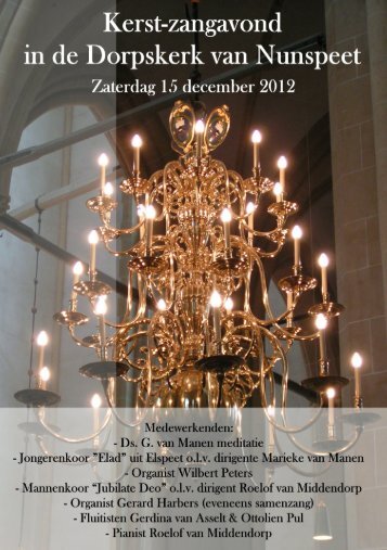 Bekijk hier het programma - Mannenkoor Jubilate Deo