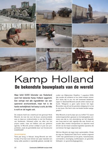 Kamp Holland - Constructie Contour