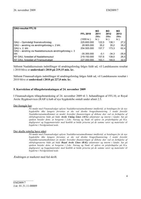 Supplerende Tillægsbetænkning 3. beh. - Inatsisartut