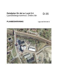 Detaljplan för del av Lund 2:4 Ljusnarsbergs ... - Lindesberg.se