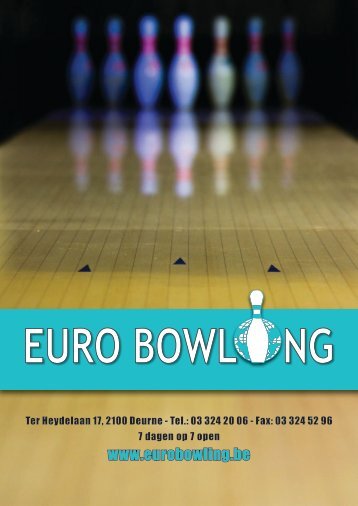 Bekijk ons Menukaart online – Klik hier - Euro-Bowling