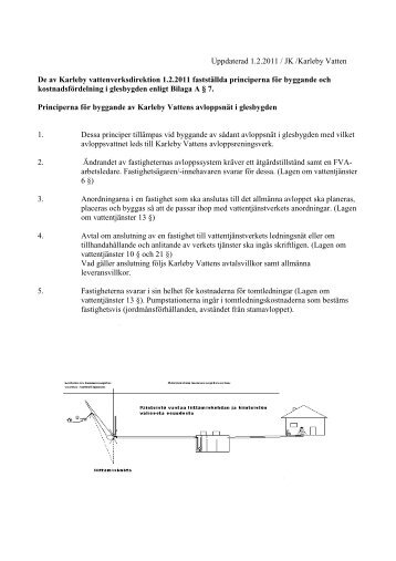 Principerna för byggande av Karleby Vattens avloppsnät i ... - Kokkola