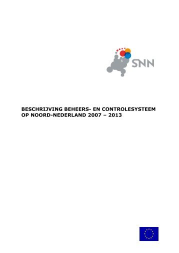 Beschrijving beheers- en Controlesysteem OP Noord ... - SNN