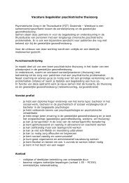 Vacature begeleider psychiatrische thuiszorg - Selwvl.be