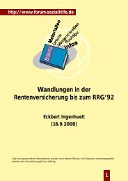 Wandlungen in der Rentenversicherung bis zum RRG'92 - Forum ...