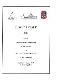 Hovedavtale 2013 mellom Fiskebåt/Norsk ... - Om DNMF