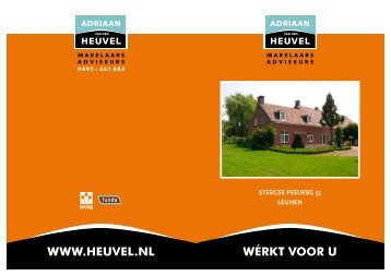 Brochure - Adriaan van den Heuvel makelaars en adviseurs