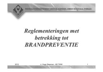 Presentatie Hugo Steeman, FOD WASO (PDF) - BeSWIC