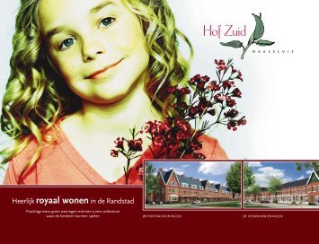 Koopbrochure Hof Zuid - De Nieuwe Burgemeesterswijk